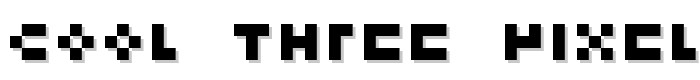 cool three pixels font